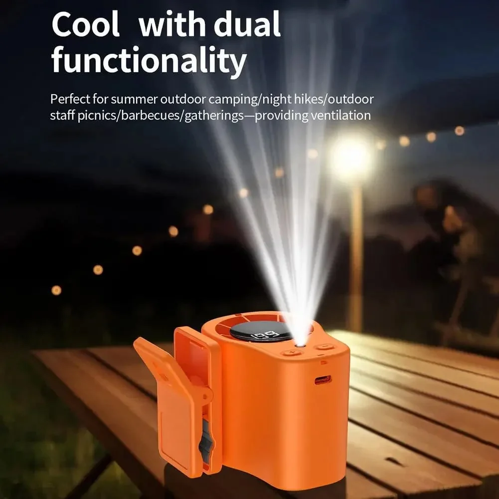 Portable Fan Rechargeable Battery Desk Fan Clip-On Design - Image 5